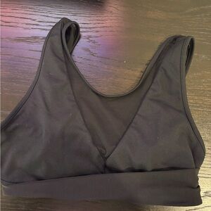 Alo yoga mesh sports bra black small